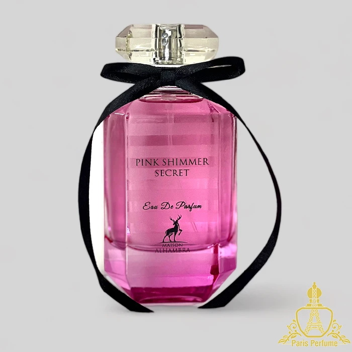 عطر الحمبرا پینک شیمر سکرت مشابه ویکتوریا سکرت بامب شل Pink Shimmer Secret